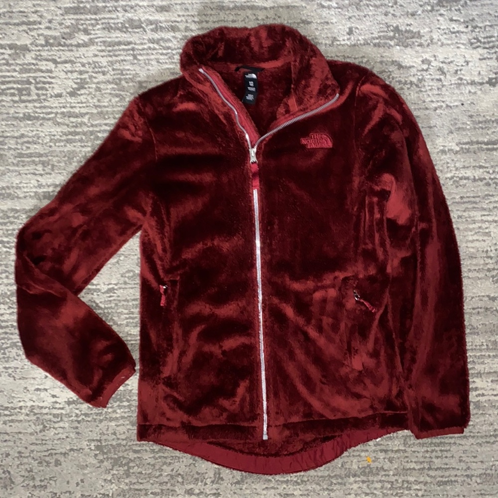 DARK RED NORTHFACE OSITO JACKET SIZE XS